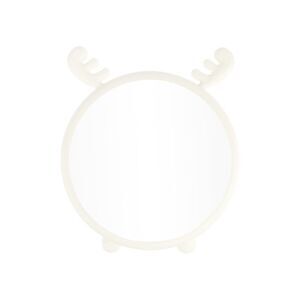 Durable Cartoon Deer Desktop Cosmetic Mirror for Business Travel White